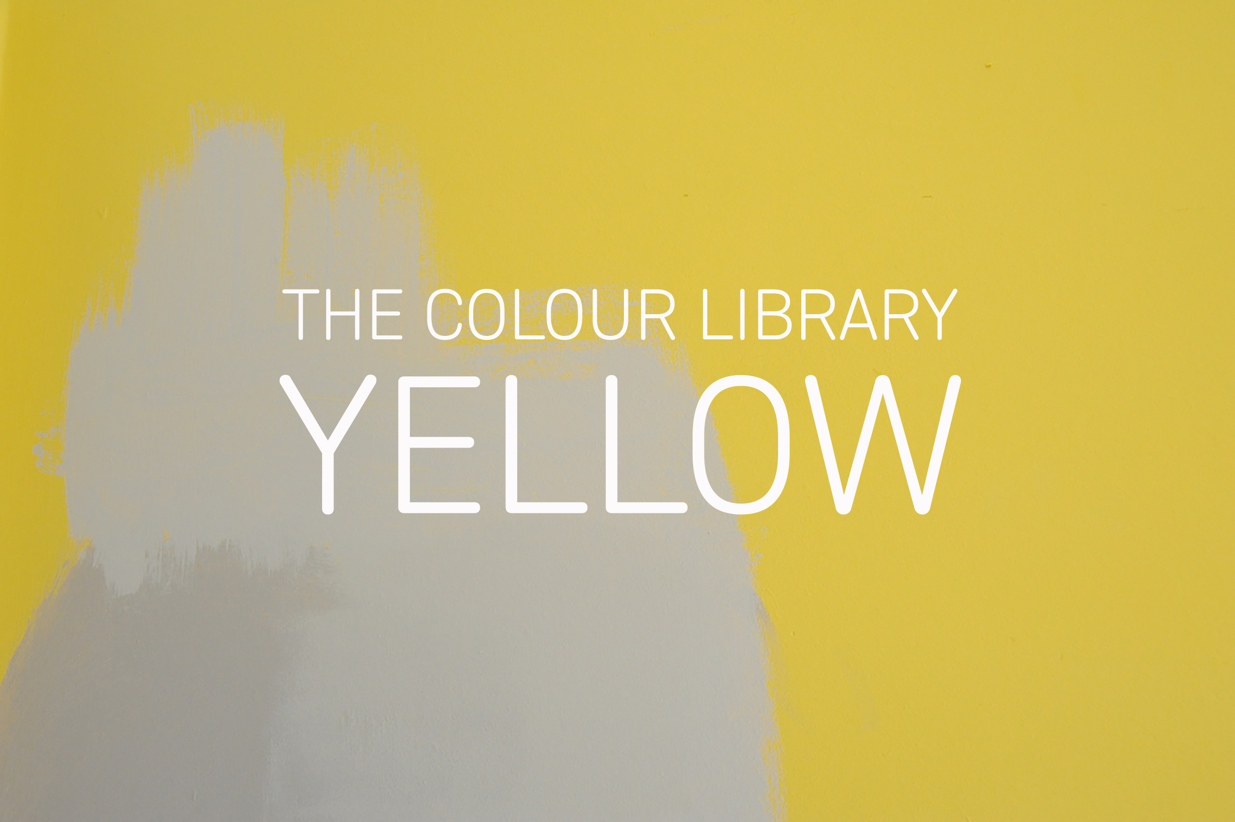 Library Yellow Sign The Colour Library: Yellow - A Shutter Hub Editions Publication ...